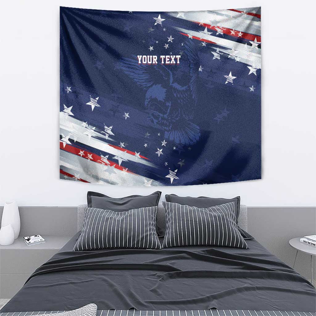 Personalized Fourth Of July USA Tapestry The Stars and Eagle