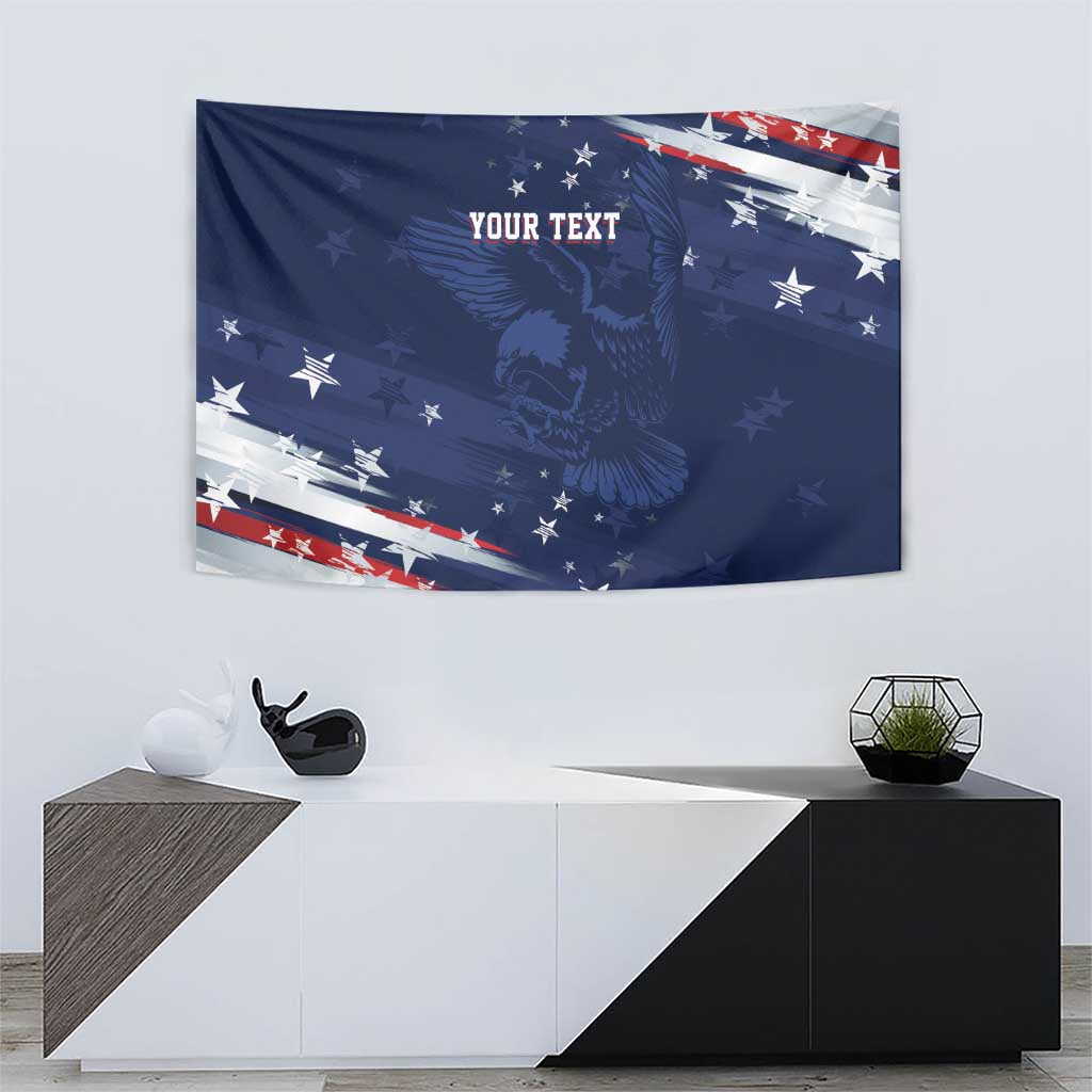 Personalized Fourth Of July USA Tapestry The Stars and Eagle