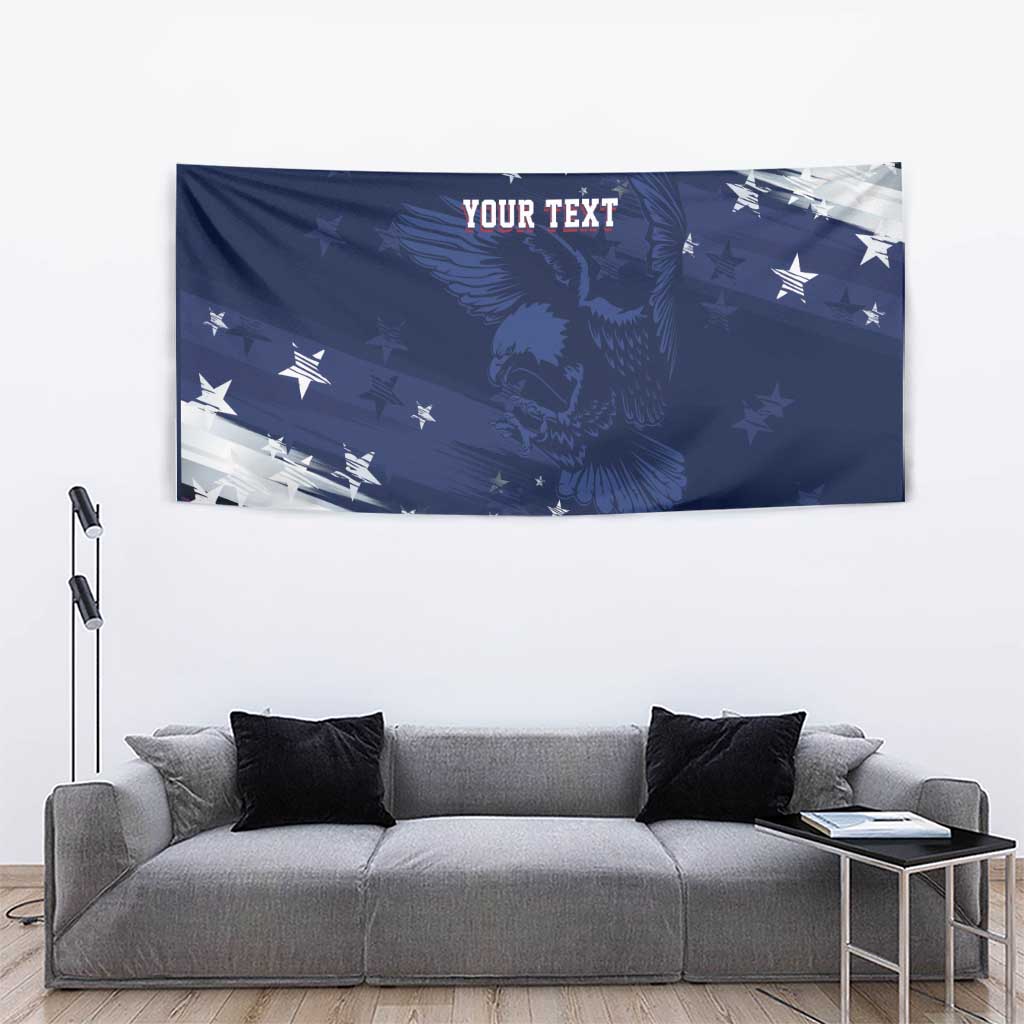 Personalized Fourth Of July USA Tapestry The Stars and Eagle