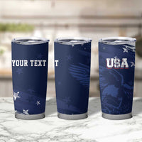 Personalized Fourth Of July USA Tumbler Cup The Stars and Eagle
