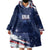 Personalized Fourth Of July USA Wearable Blanket Hoodie The Stars and Eagle