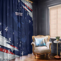 Personalized Fourth Of July USA Window Curtain The Stars and Eagle