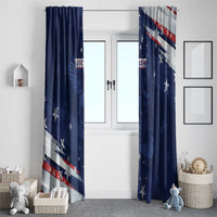 Personalized Fourth Of July USA Window Curtain The Stars and Eagle