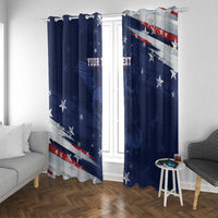 Personalized Fourth Of July USA Window Curtain The Stars and Eagle