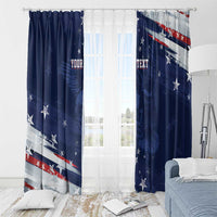 Personalized Fourth Of July USA Window Curtain The Stars and Eagle