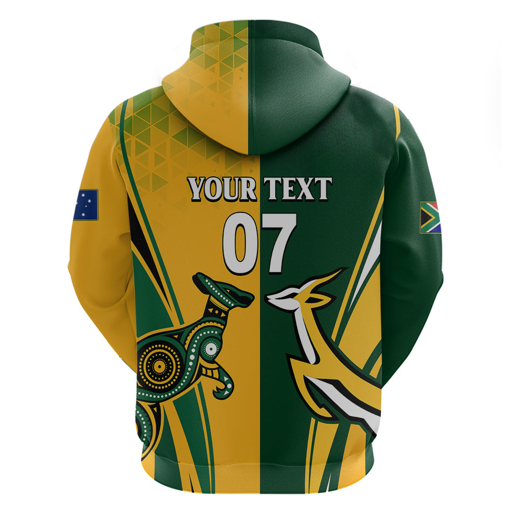 Personalised Australia Mix South Africa Rugby Hoodie Wallabies And Springboks - Champions Special Ver - Wonder Print Shop