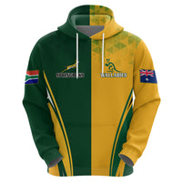 Personalised Australia Mix South Africa Rugby Hoodie Wallabies And Springboks - Champions Special Ver - Wonder Print Shop