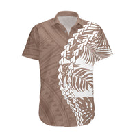 Polynesian Pride Hawaiian Shirt Polynesia Tribal - Tropical Brown - Wonder Print Shop