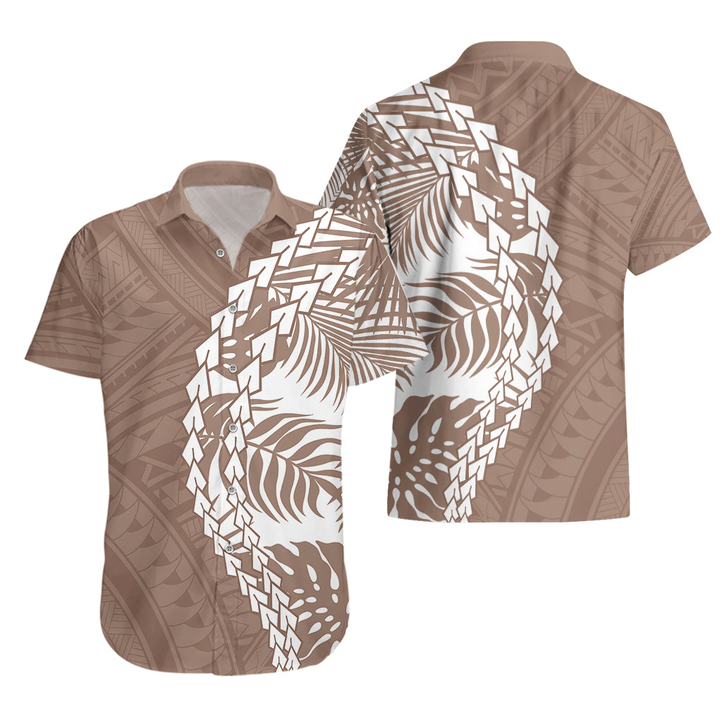 Polynesian Pride Hawaiian Shirt Polynesia Tribal - Tropical Brown - Wonder Print Shop
