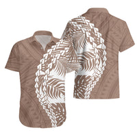Polynesian Pride Hawaiian Shirt Polynesia Tribal - Tropical Brown - Wonder Print Shop