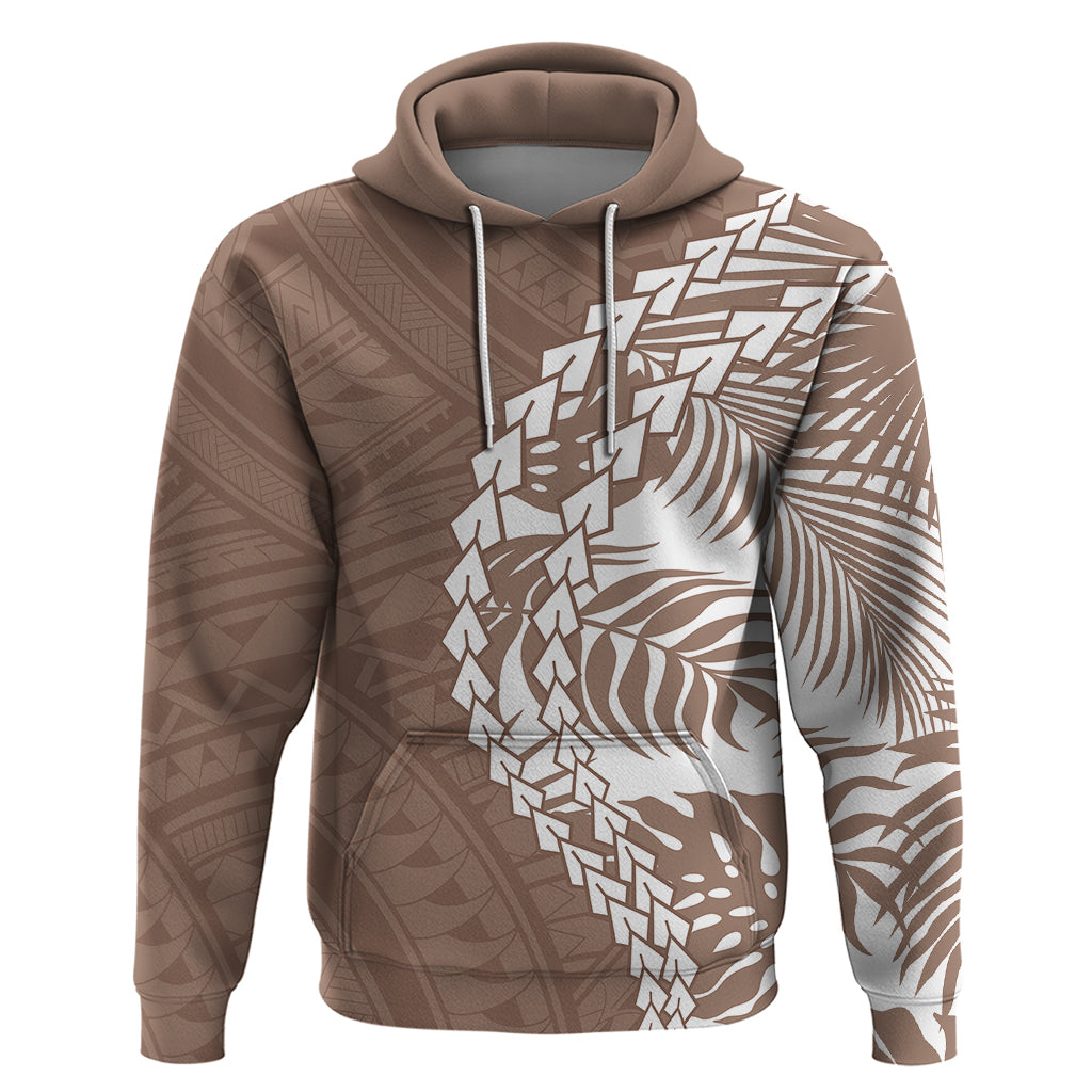 Polynesian Pride Hoodie Polynesia Tribal - Tropical Brown - Wonder Print Shop