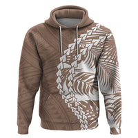 Polynesian Pride Hoodie Polynesia Tribal - Tropical Brown - Wonder Print Shop