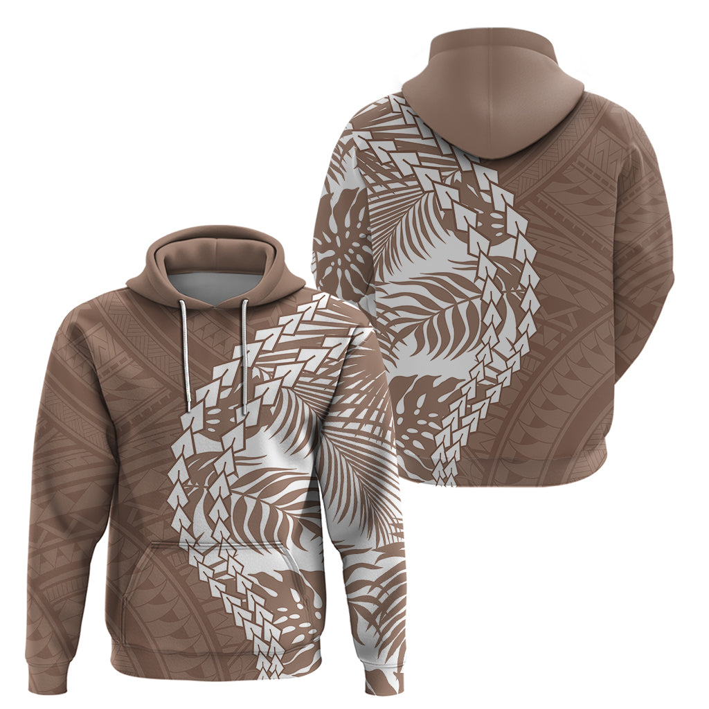 Polynesian Pride Hoodie Polynesia Tribal - Tropical Brown - Wonder Print Shop