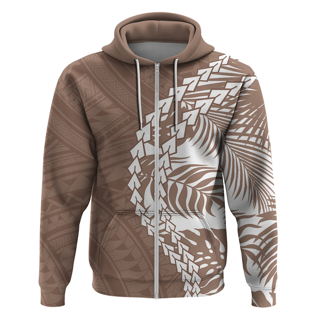 Polynesian Pride Hoodie Polynesia Tribal - Tropical Brown - Wonder Print Shop