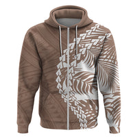 Polynesian Pride Hoodie Polynesia Tribal - Tropical Brown - Wonder Print Shop