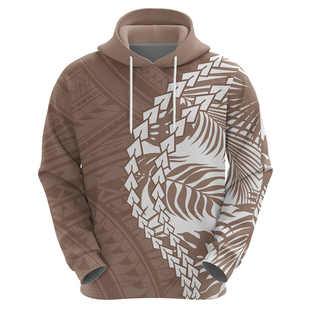 Polynesian Pride Hoodie Polynesia Tribal - Tropical Brown - Wonder Print Shop