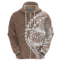 Polynesian Pride Hoodie Polynesia Tribal - Tropical Brown - Wonder Print Shop