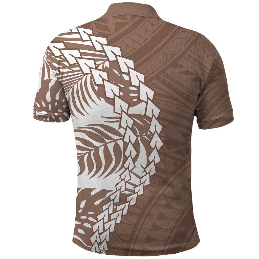 Polynesian Pride Polo Shirt Polynesia Tribal - Tropical Brown - Wonder Print Shop