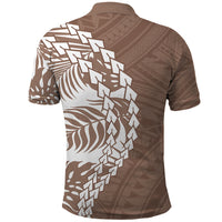 Polynesian Pride Polo Shirt Polynesia Tribal - Tropical Brown - Wonder Print Shop