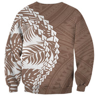 Polynesian Pride Sweatshirt Polynesia Tribal - Tropical Brown - Wonder Print Shop
