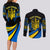 personalised-ukraine-couples-matching-long-sleeve-bodycon-dress-and-long-sleeve-button-shirts-independence-slava-ukraini-battle-angel