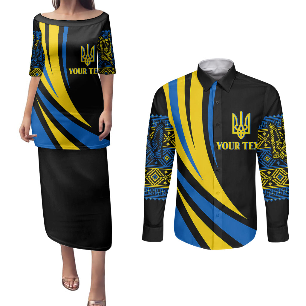 personalised-ukraine-couples-matching-puletasi-dress-and-long-sleeve-button-shirts-independence-slava-ukraini-battle-angel