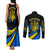 Ukraine Couples Matching Tank Maxi Dress and Long Sleeve Button Shirts Independence Slava Ukraini "Battle Angel" LT7 - Wonder Print Shop