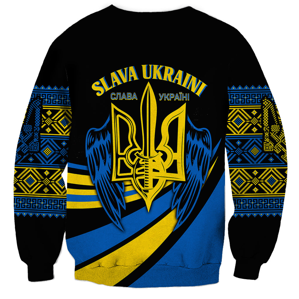 Ukraine Sweatshirt Independence Slava Ukraini "Battle Angel" - Wonder Print Shop