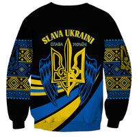 Ukraine Sweatshirt Independence Slava Ukraini "Battle Angel" - Wonder Print Shop