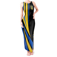 Ukraine Tank Maxi Dress Independence Slava Ukraini "Battle Angel" - Wonder Print Shop