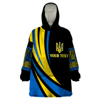 Ukraine Wearable Blanket Hoodie Independence Slava Ukraini "Battle Angel" - Wonder Print Shop