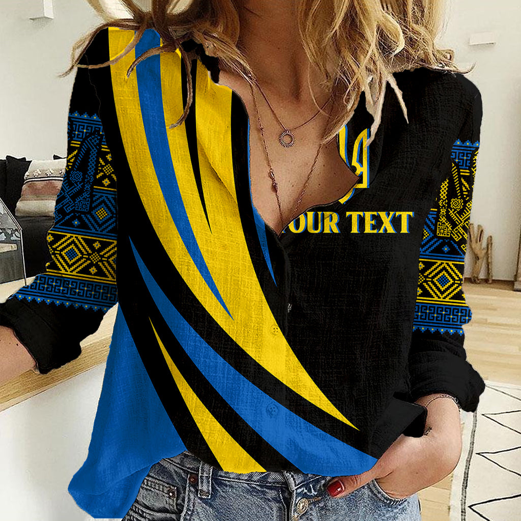 Ukraine Women Casual Shirt Independence Slava Ukraini "Battle Angel" - Wonder Print Shop