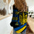 Ukraine Women Casual Shirt Independence Slava Ukraini "Battle Angel" - Wonder Print Shop