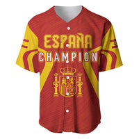 Personalised Spain Football Baseball Jersey World Cup Campeona 2023 La Roja LT7 - Wonder Print Shop