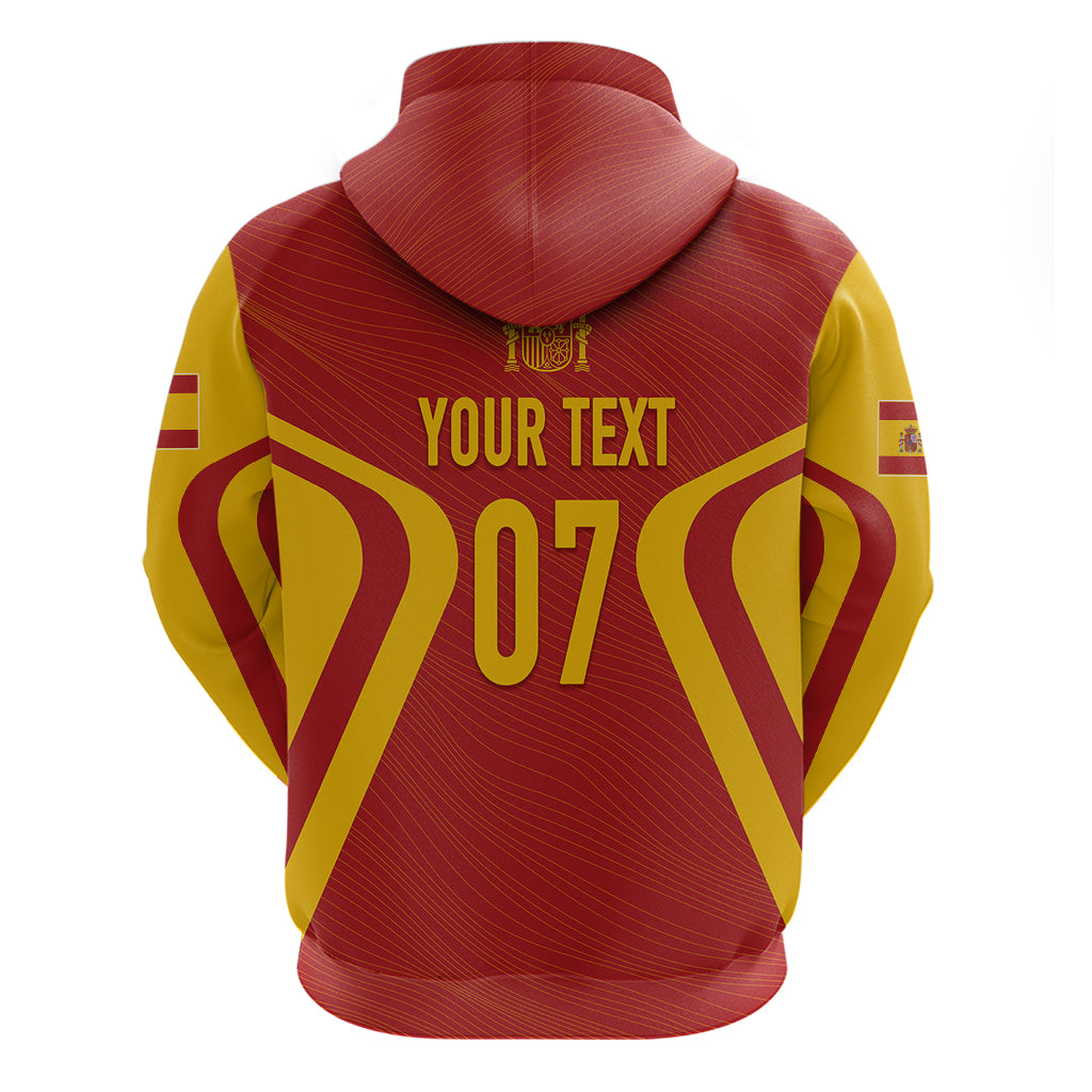 Personalised Spain Football Hoodie World Cup Campeona 2023 La Roja - Wonder Print Shop