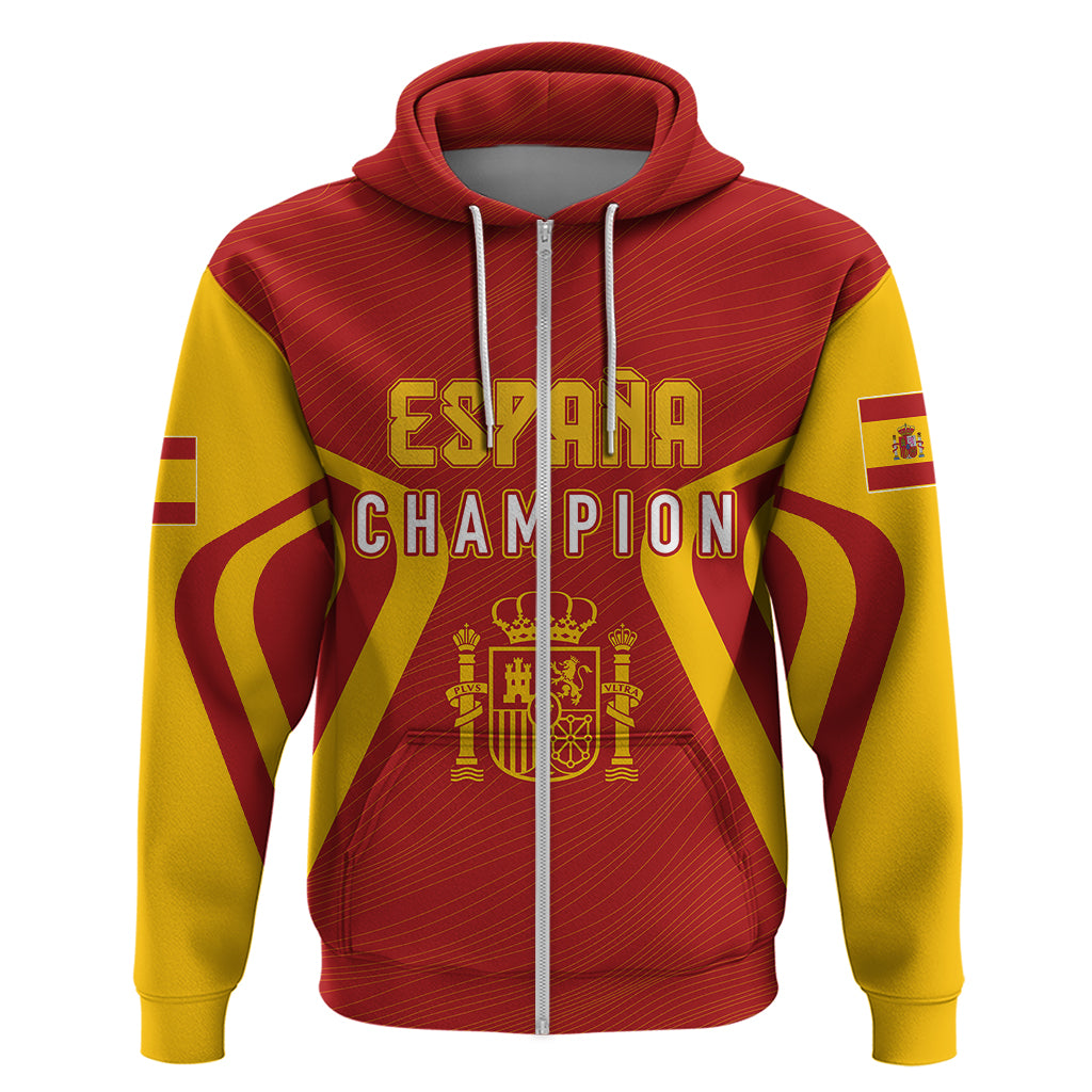 Personalised Spain Football Hoodie World Cup Campeona 2023 La Roja - Wonder Print Shop