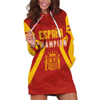 Personalised Spain Football Hoodie Dress World Cup Campeona 2023 La Roja - Wonder Print Shop