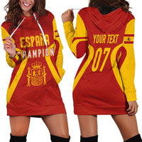 Personalised Spain Football Hoodie Dress World Cup Campeona 2023 La Roja - Wonder Print Shop