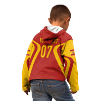 Personalised Spain Football Kid Hoodie World Cup Campeona 2023 La Roja - Wonder Print Shop