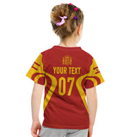Personalised Spain Football Kid T Shirt World Cup Campeona 2023 La Roja - Wonder Print Shop