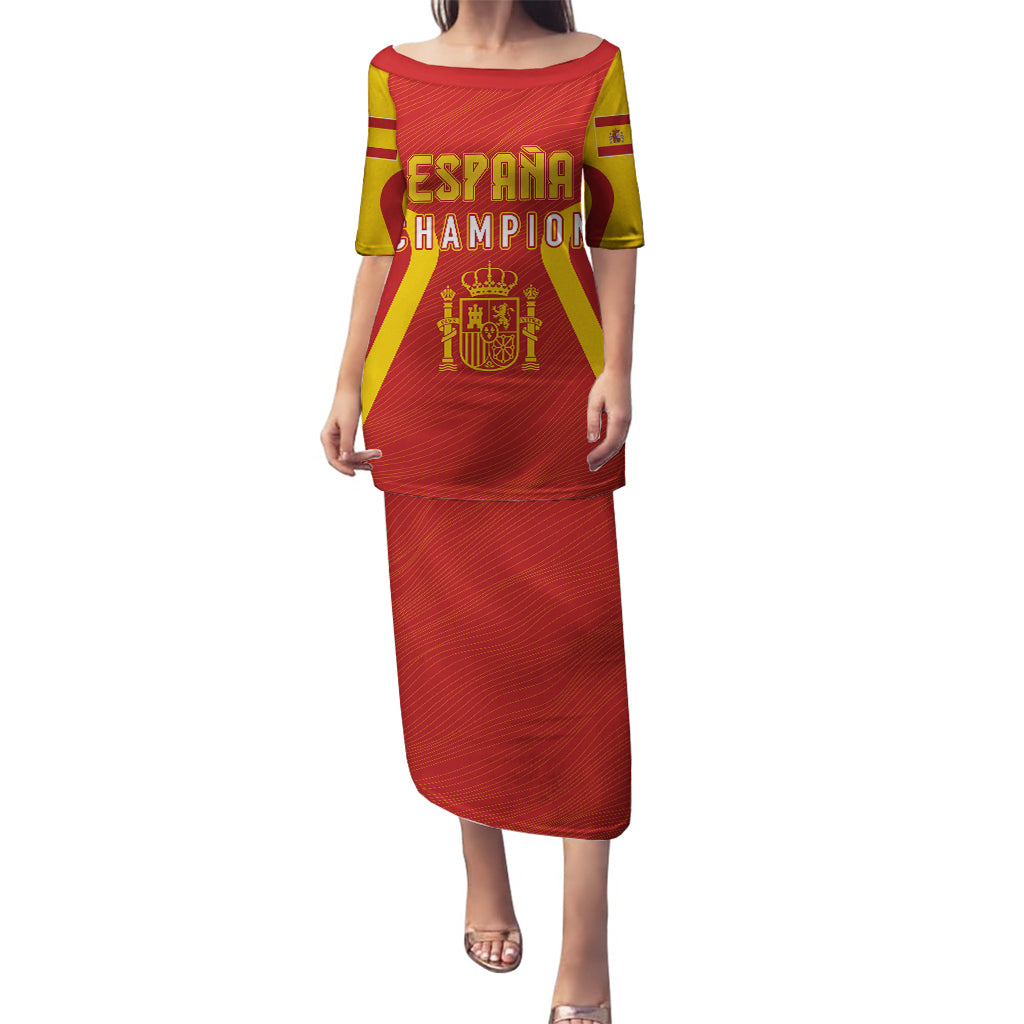 Personalised Spain Football Puletasi World Cup Campeona 2023 La Roja - Wonder Print Shop