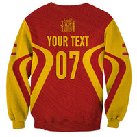 Personalised Spain Football Sweatshirt World Cup Campeona 2023 La Roja - Wonder Print Shop