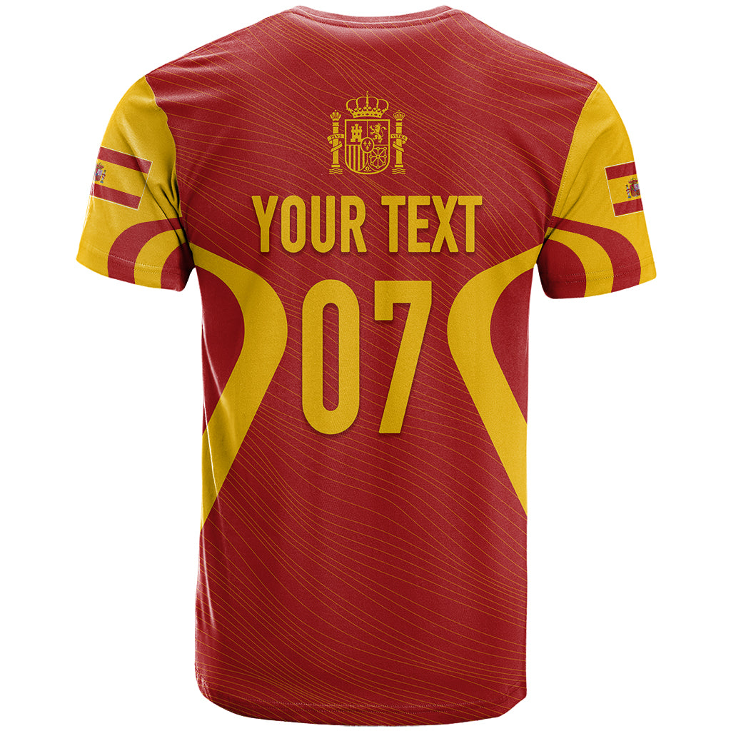 Personalised Spain Football T Shirt World Cup Campeona 2023 La Roja - Wonder Print Shop