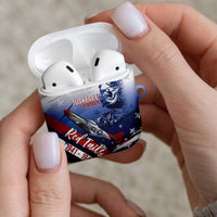 Tuskegee Airmen Red Tails AirPods Case Straighten Up and Fly Right - Blue White - Wonder Print Shop