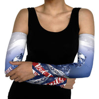 Tuskegee Airmen Red Tails Arm Sleeves Straighten Up and Fly Right - Blue White - Wonder Print Shop