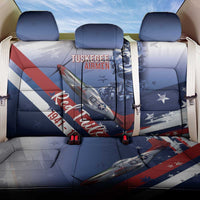 Tuskegee Airmen Red Tails Back Car Seat Cover Straighten Up and Fly Right - Blue White - Wonder Print Shop