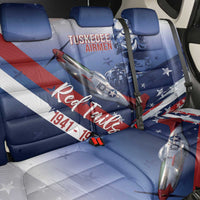 Tuskegee Airmen Red Tails Back Car Seat Cover Straighten Up and Fly Right - Blue White - Wonder Print Shop