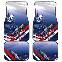 Tuskegee Airmen Red Tails Car Mats Straighten Up and Fly Right - Blue White - Wonder Print Shop