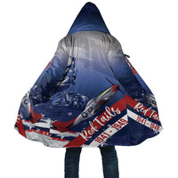 Tuskegee Airmen Red Tails Cloak Straighten Up and Fly Right - Blue White - Wonder Print Shop