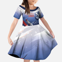 Tuskegee Airmen Red Tails Family Matching Off Shoulder Maxi Dress and Hawaiian Shirt Straighten Up and Fly Right - Blue White - Wonder Print Shop